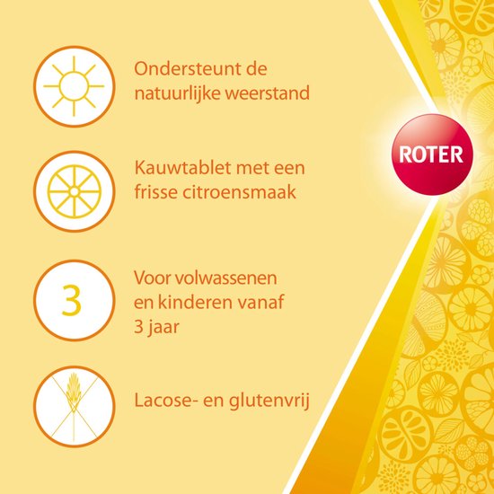 Roter Vitamine C 70 mg - 2 x 400 kauwtabletten - Voordeelverpakking - afbeelding 6