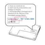 Nedis Notebook-Adapter - 65 W - 20 V DC - 3.25 A - Type-F (CEE 7/7) - afbeelding 8
