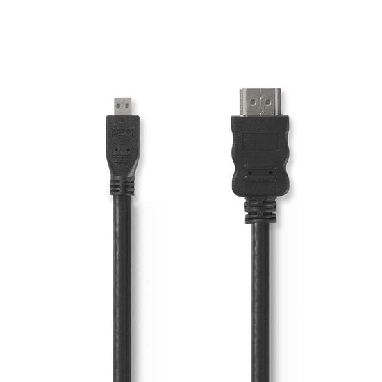 High Speed HDMIâ„¢-kabel met Ethernet | HDMIâ„¢-connector - HDMIâ„¢-micro-connector | 1,5 m | Zwart - afbeelding 6