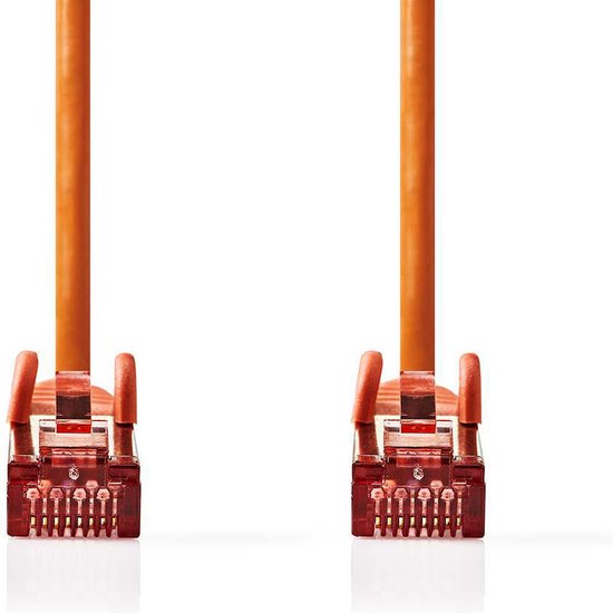 Nedis CAT6 Netwerkkabel - RJ45 Male - RJ45 Male - S/FTP - 20.0 m - Rond - LSZH - Oranje - Polybag - afbeelding 8