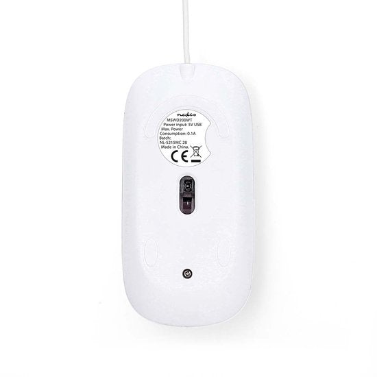 Nedis Muis - Bedraad - 1000 dpi - Aantal knoppen: 3 - Tweehandig - afbeelding 14