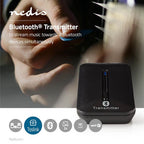 Nedis Bluetooth-Zender - Input: 1x TosLink Female - AptX Low latency / AptX / SBC - Maximaal 2 Apparaten - Zwart - afbeelding 2