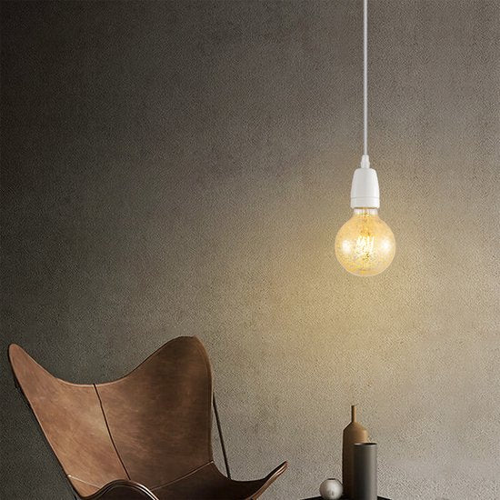 Home Sweet Home - Edison Vintage E27 LED filament lichtbron Globe - Goud - 9.5/9.5/13.5cm - G95 Deco - Retro LED lamp - Dimbaar - 4W 340lm 2700K - - afbeelding 3