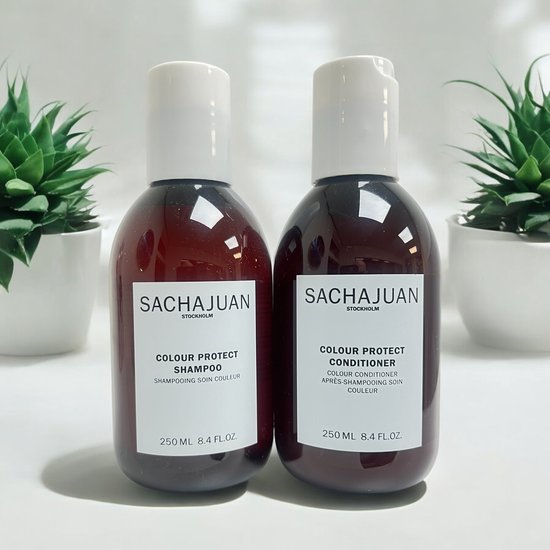 SACHAJUAN Colour Protect Set Shampoo + Conditioner 2 x 250 ml Geschenkset SALE !! - afbeelding 1