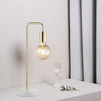 Home Sweet Home - Moderne tafellamp Noble - Brons - 20,3/20,3/40cm - bedlampje - voor E27 lichtbron - gemaakt van Marmer en metaal - afbeelding 4