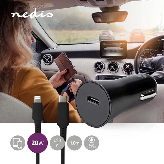 Nedis Autolader - W - A - Outputs: - Voltage - afbeelding 83