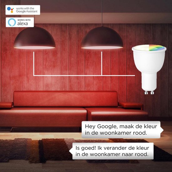 Silvergear Smart WiFi Led GU10 - stuks - Via iOS en Android App - Google Home en Amazon Alexa - afbeelding 31