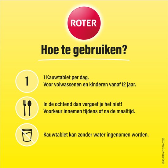 Roter Vitamine C Hooggedoseerd 500mg Citroen - 3 x 50 kauwtabletten - Voordeelverpakking - afbeelding 4