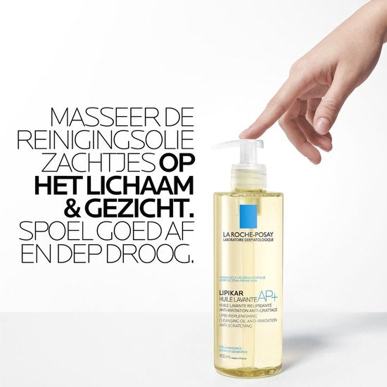 La Roche-Posay Lipikar Reinigingsolie AP+ - voor een Droge Huid met Neiging tot Atopisch Eczeem - 400ml - afbeelding 2