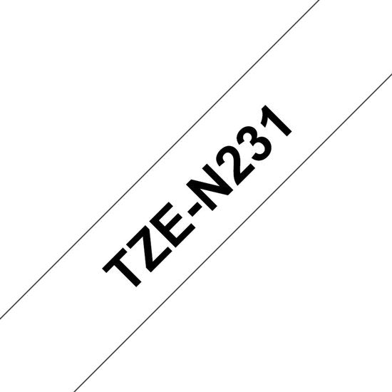 TZ-N231 - 12mm - black on white - not laminated - afbeelding 3