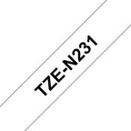 TZ-N231 - 12mm - black on white - not laminated - afbeelding 3