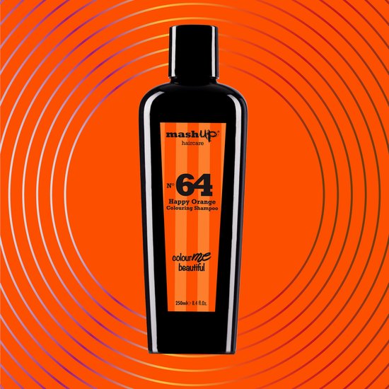 mashUp haircare Colour Me Beautiful N° 64 Happy Orange Colouring Shampoo 250ml - afbeelding 2