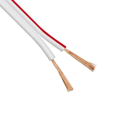 Nedis Speaker-Kabel - 2x 2.50 mm² - CCA - 25.0 m - Rond - PVC - Wit - Folieverpakking - afbeelding 4