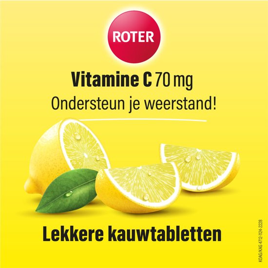 Roter Vitamine C 70 mg Citroen - 3 x 200 kauwtabletten - Voordeelverpakking - afbeelding 4