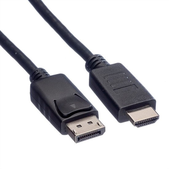 Nedis DisplayPort-Kabel - DisplayPort Male - HDMI Connector - 4K@30Hz - Vernikkeld - 2.00 m - Rond - PVC - Zwart - Label - afbeelding 5