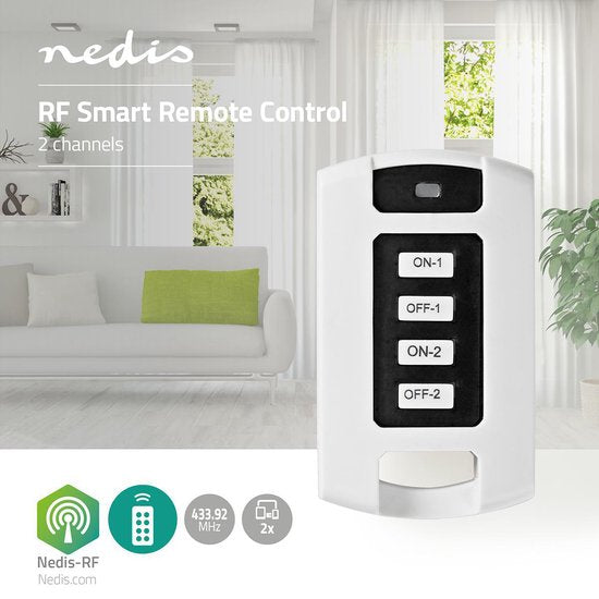 Nedis RF-Afstandsbediening - 2 Kanalen - Programmeerbare knoppen - afbeelding 3