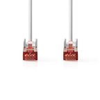 CAT6 Netwerkkabel - RJ45 Male - RJ45 Male - S/FTP - 15.0 m - Rond - LSZH - Grijs - Polybag - afbeelding 6