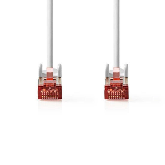 CAT6 Netwerkkabel - RJ45 Male - RJ45 Male - S/FTP - 15.0 m - Rond - LSZH - Grijs - Polybag - afbeelding 6