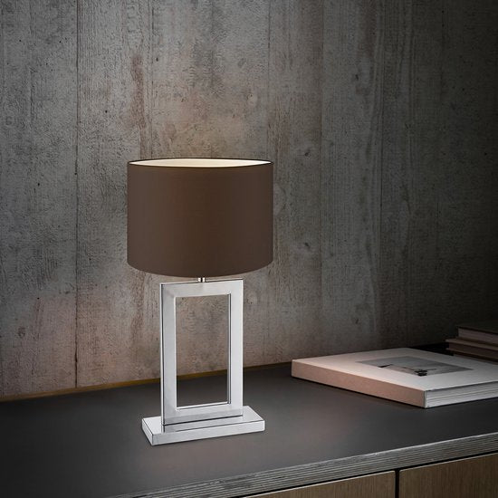 Home Sweet Home - Moderne tafellamp voet Jong voor lampenkap - chroom - 20/11/40.5cm - gemaakt van Metaal - geschikt voor E27 LED lichtbron - voor - afbeelding 3