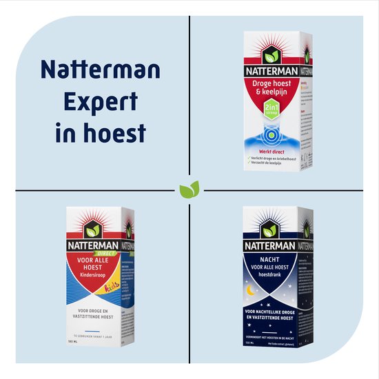 Natterman Hoest en Keel pastilles - Dempt de hoestprikkel - Verlicht keelpijn, heesheid en pijn bij slikken - Suikervrij - Anti-hoestmiddel - Medisch hulpmiddel - Vanaf 6 jaar - 20 pastilles - afbeelding 3