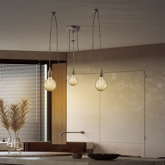 Light Depot - Plafondkap Metaal - Rond - 3 lichts - afbeelding 31