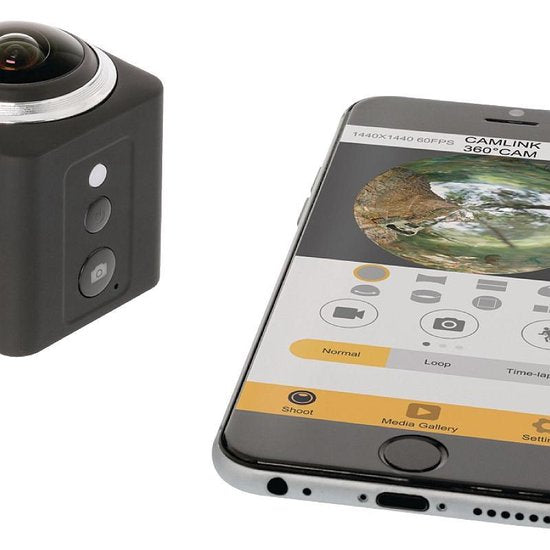 Camlink CL-AC360 Full HD Action Camera 2k Wi-Fi / Microfoon Zwart - afbeelding 8