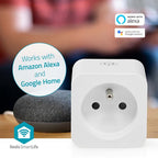 Nedis SmartLife Slimme Stekker - Wi-Fi - IP21 - Energiemeter - 3680 W - France / Type-E (CEE 7/6) - 0 - 55 °C - Android / IOS - Wit - 1 Stuks - afbeelding 3