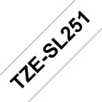 Brother TZe, TZ TZESL251 Tapekleur: Wit Tekstkleur:Zwart 24 mm 8 m - afbeelding 2