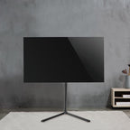 Nedis TV Vloerstandaard - 49 - 70 " - Maximaal schermgewicht: 40 kg - V-shape Design - Anti-omval-riem - Snap-lock - Aluminium / Staal - Zwart - afbeelding 4
