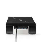 Nedis Monitorstandaard - Ergonomie: Yes - Maximaal draagvermogen: 18 kg - Universeel - USB Hub - Verstelbare hoogte: Nee - afbeelding 18