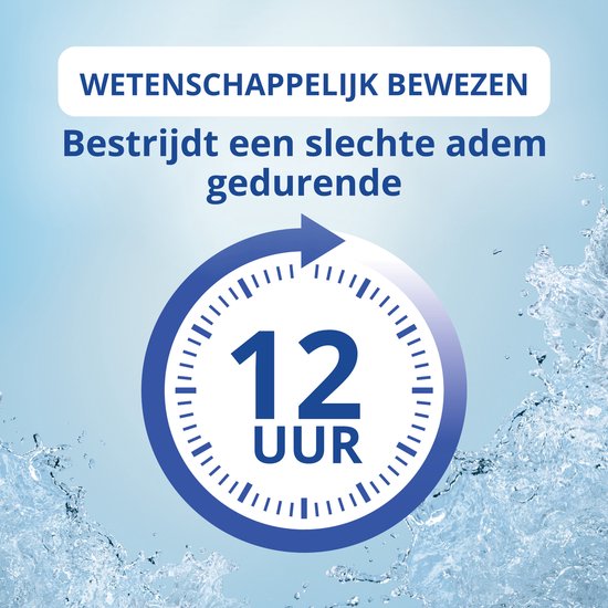 CB12 Original Mondwater - Beschermt 12 uur lang tegen een slechte adem - Met Fluoride voor bescherming tegen gaatjes - Frisse mentholsmaak - Alcoholvrije mondspoeling - 250ml - afbeelding 12