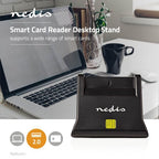 Nedis Kaartlezer - Smart Card (ID) - USB 2.0 - afbeelding 3