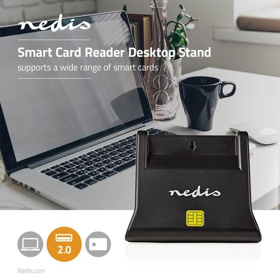 Nedis Kaartlezer - Smart Card (ID) - USB 2.0 - afbeelding 3