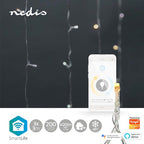 Nedis SmartLife-kerstverlichting - Gordijn - Wi-Fi - Warm tot Koel Wit - 200 LED's - 3.00 m - Android / IOS - afbeelding 5