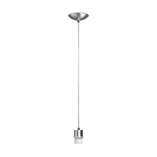 Home Sweet Home - Moderne verlichtingspendel Basic voor lampenkap - Geborsteld staal - 11/11/250cm - hanglamp gemaakt van Metaal - geschikt voor - afbeelding 1