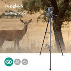 Nedis Spotting Scope - Vergrotingsbereik: 20-60 - Diameter objectieflens: 60 mm - Gezichtsveld: 38 m - Dioptrische correctie - Inclusief reistas - Zwart - afbeelding 7