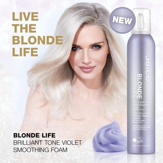 Joico Blonde - Life Brilliant Tone Smoothing Foam - 200 ml - afbeelding 2