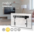 Nedis Vaste TV-Muurbeugel - 32 - 55 " - Maximaal schermgewicht: 50 kg - Minimale muurafstand: 14.5 mm - Staal - Zwart - afbeelding 2