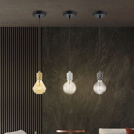 Home Sweet Home - E27 fItting - Geborsteld staal - 4.6/4.6/7cm - Cilinder - voor E27 lamphouder gemaakt van Aluminium - geschikt voor E27 lichtbron - afbeelding 15