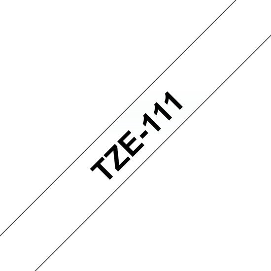 TZ-111 6mm - black on transparant - laminated (8m) - afbeelding 6