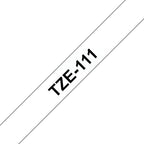 TZ-111 6mm - black on transparant - laminated (8m) - afbeelding 6