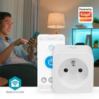 Nedis SmartLife Slimme Stekker - Wi-Fi - IP21 - Energiemeter - 3680 W - France / Type-E (CEE 7/6) - 0 - 55 °C - Android / IOS - Wit - 1 Stuks - afbeelding 4