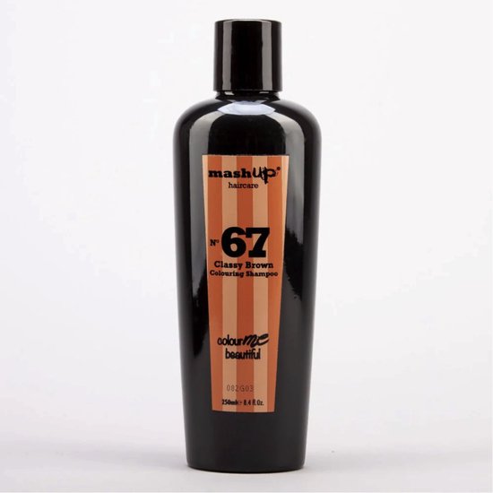 mashUp haircare Colour Me Beautiful N° 67 Classy Brown Colouring Shampoo 250ml - afbeelding 3