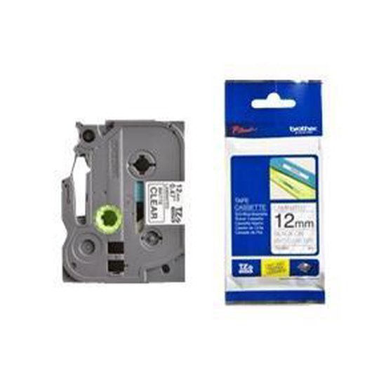 Labeltape mat Brother TZe, TZ TZe-M31 Tapekleur: Transparant (mat) Tekstkleur:Zwart 12 mm 8 m - afbeelding 4