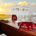 6 X Luxe Bierglas van JULIUS met 100 st bierviltjes - afbeelding 1