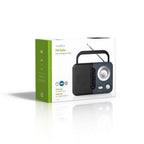 Nedis FM-Radio - Draagbaar Model - FM - Batterij Gevoed / Netvoeding - Analoog - 2.4 W - Zwart-Wit Scherm - Koptelefoonoutput - IP20 - Handvat - Grijs / Zwart - afbeelding 13