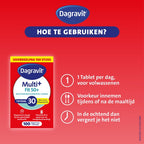 Dagravit Totaal 30 Vitaal 50+ Multivitaminen voordeelverpakking - Vitamine B1, B2, B3, B5, B6, B12 en koper dragen bij aan een goede energiehuishouding - 100 tabletten - afbeelding 6