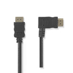 Nedis High Speed ​​HDMI-Kabel met Ethernet - Rechts Gehoekte HDMI Connector - HDMI Connector - 4K@30Hz - 10.2 Gbps - 1.50 m - Rond - PVC - Zwart - Envelop - afbeelding 6