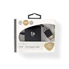 HDMI - VGA-kabel | HDMIâ„¢-connector - VGA female + 3,5 mm uitgang | 0,2 m | Antraciet - afbeelding 13