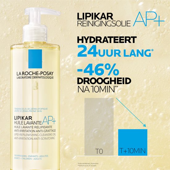 La Roche-Posay Lipikar Reinigingsolie AP+ - voor een Droge Huid met Neiging tot Atopisch Eczeem - 400ml - afbeelding 3